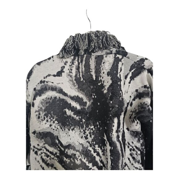 FRANK LYMAN Fringe Sweater Cardigan Jacket - Size 4‎ - Picture 5 of 7